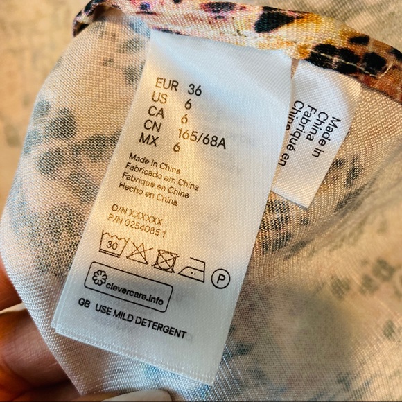 Pink Pure Silk Multicolor Snake Print Wrap Dress H&M Exclusive Studio SS 2015 - Picture 15 of 16